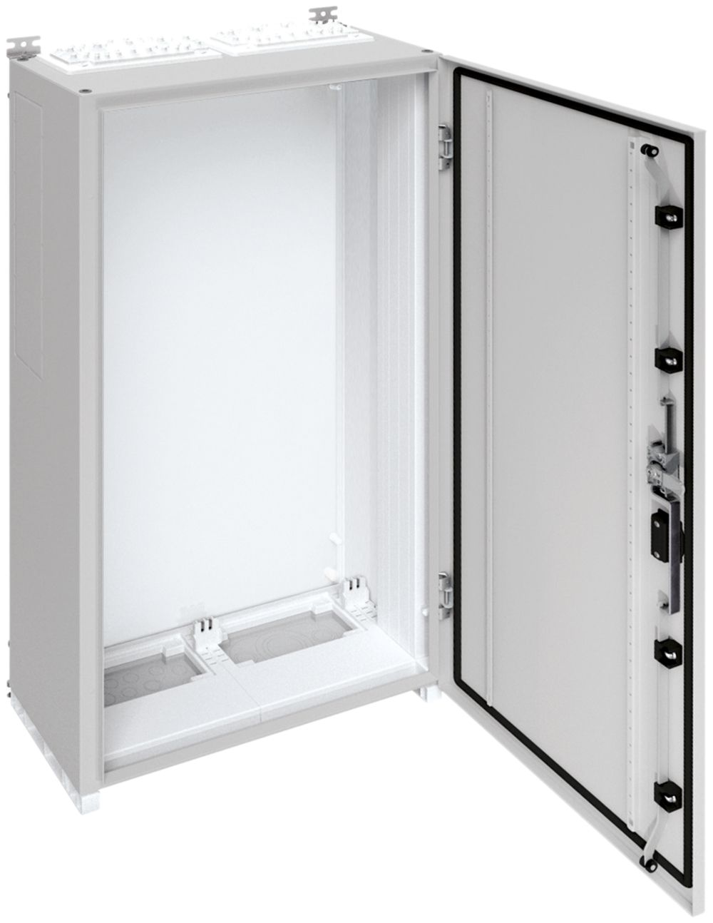 Wandschrank Hager univers mit Volltür SK II IP55 1100×550×275mm RAL 7035