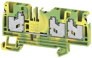 Schutzleiter-Reihenklemme WM S3C 0.75…4mm² Snap-in TH35 gn/gb