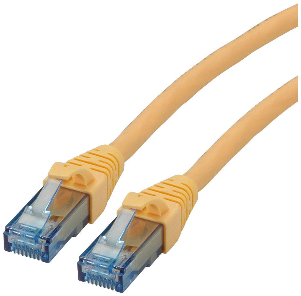 Cavo patch RJ45 ROLINE cat.6A U/UTP AWG26 LSZH giallo 10m