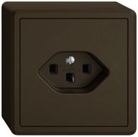 AP-Steckdose EDIZIO.liv SNAPFIX® 1×T23 br