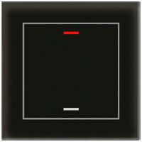 UP-Taster KNX RGBW MDT BE-GTL10S.01S 1T/2B Glas schwarz "neutral"