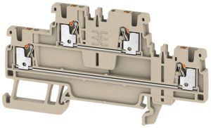 Mehrstock-Reihenklemme Weidmüller A2T PUSH IN 1.5mm² 2 Etagen beige
