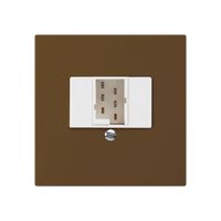 Einsatz zu Anschlussdose kallysto 1×TT83 braun
