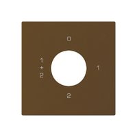 Kit di copertura kallysto per interruttore a chiave S1/1 polo marrone