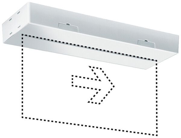 Lampada di emergenza ESYLUX SLX 32 LEDi Display 3h, senza pitto.bi