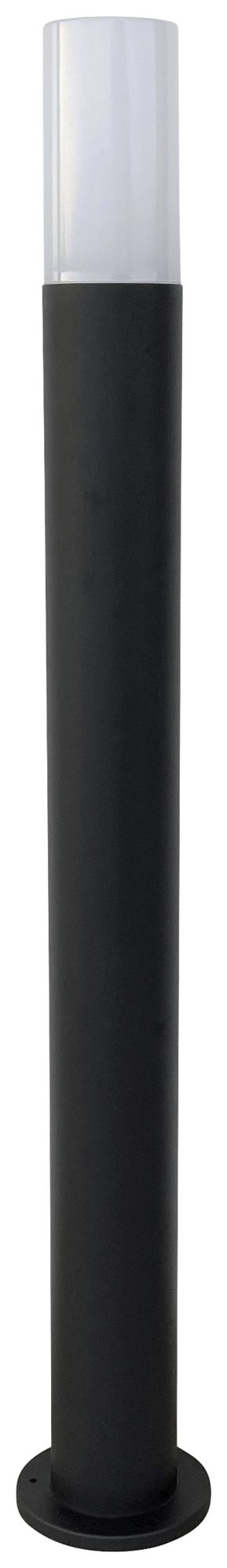 Borne lumineuse LED Z-Licht PLSK 12W 900lm 3000K IP54 Ø140×1000mm noir