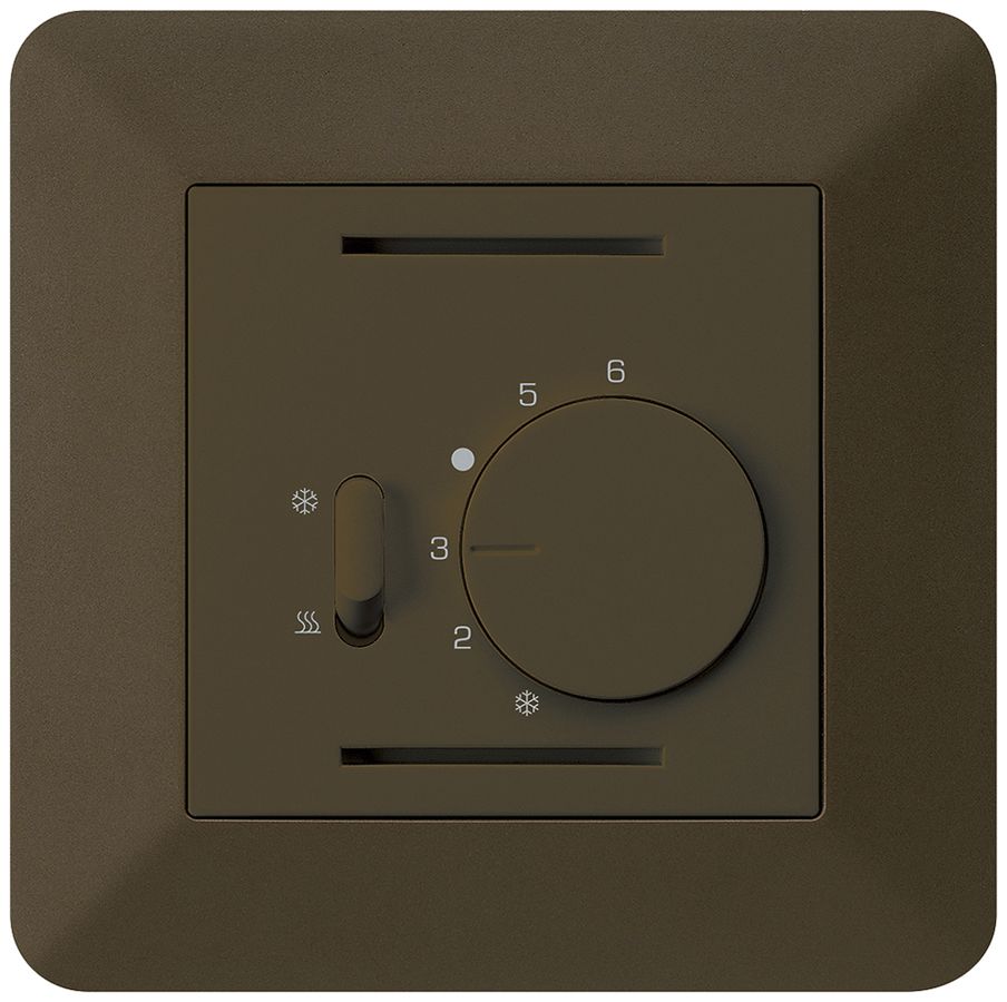 Thermostat ENC Hager kallysto.trend, a.interrupteur chauffage/refroidiss., br