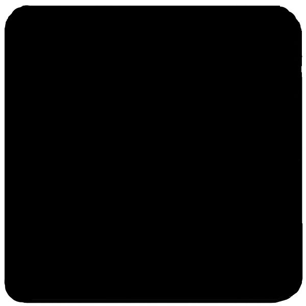 Abdeckplatte I ohne Bohrung schwarz