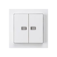 UP-Leuchttaster kallysto 2×A-R/1P mit 2 Linsen weiss