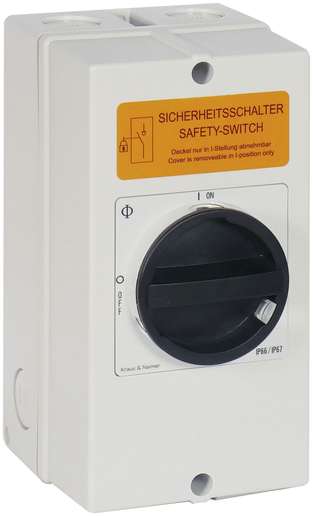 AP-Revisionsschalter K&N 100A/400V 0/3L BK/GY