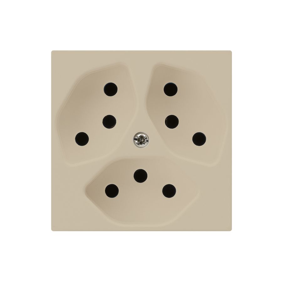 UP-Steckdose kallysto 3×T13 beige