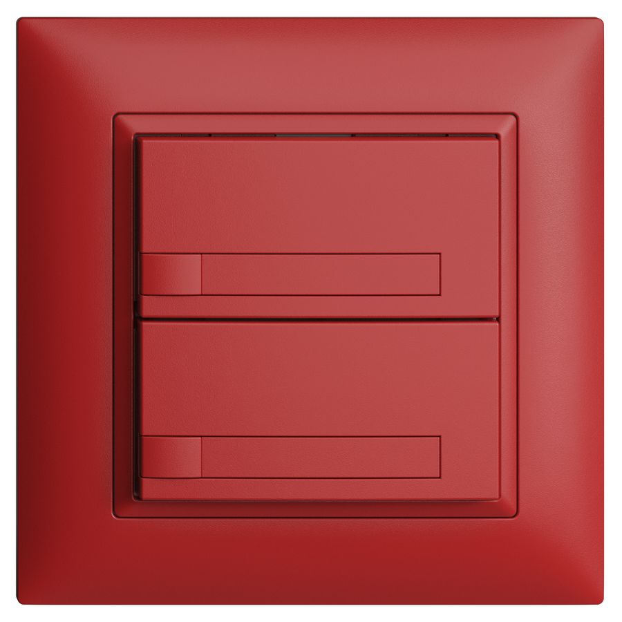 UP-KNX-Taster RGB EDUE FMI, 250mW, o.LED, m.Papier, 2×Taste, 1×Tastenb., ber