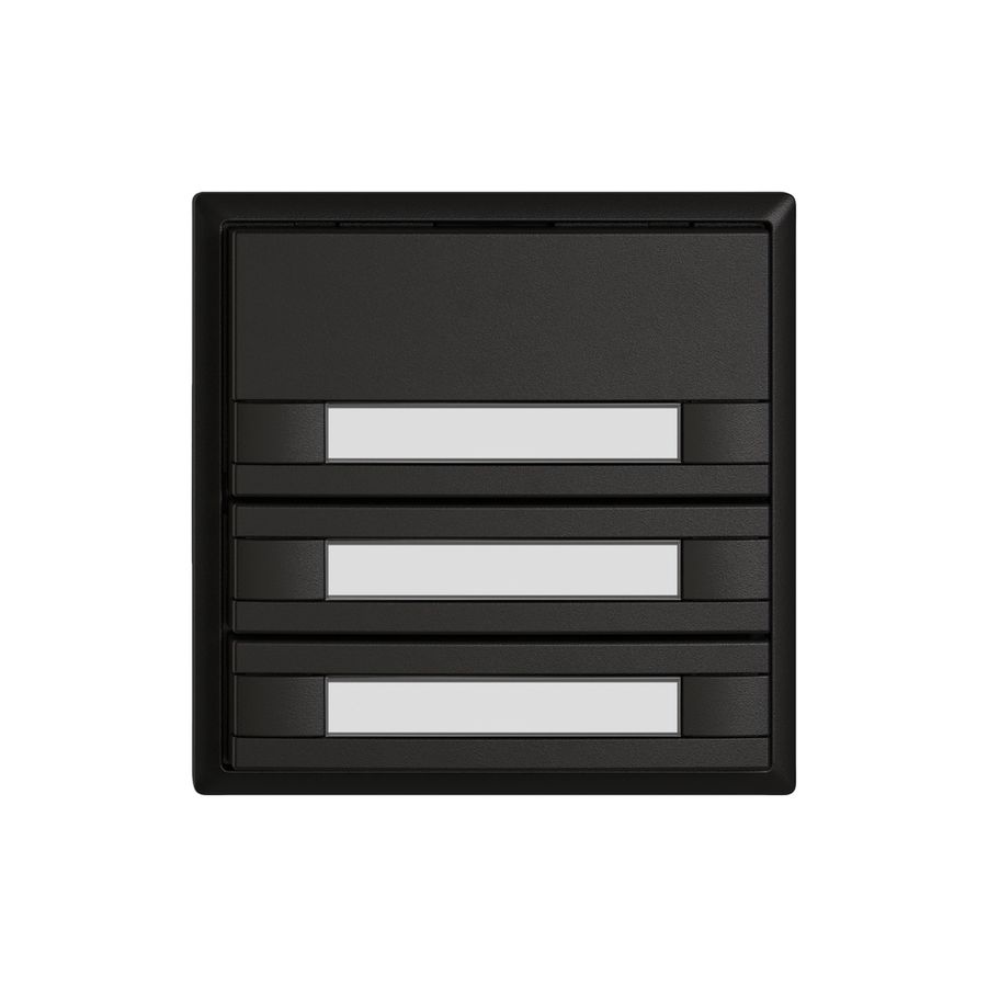 Pulsante KNX RGB EDIZIO.liv SNAPFIX® sensore temp.s.LED targ.3× com.2T ne