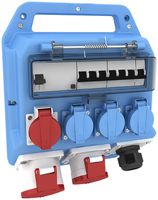 Kunststoff-Stromverteiler Bals EVKB 13, blau IP44