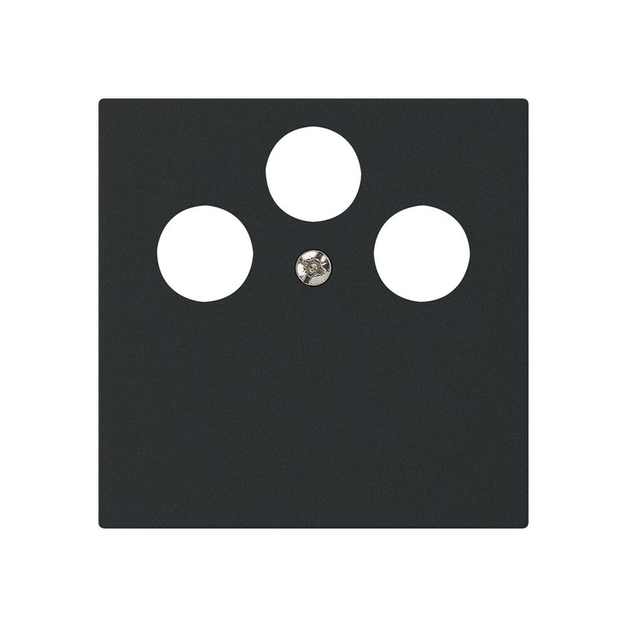 Placca frontale kallysto per R&M HWS nero 3×coass.SAT