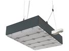 LED-Hallenstrahler Sylvania KubiXx WIDE PIR 140W 24400lm 840 IP65 DIM 440×460