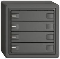 AP-Universaltaster EDIZIO.liv UNI SNAPFIX® m.LED RGB 8× 1-Tbed.dgu