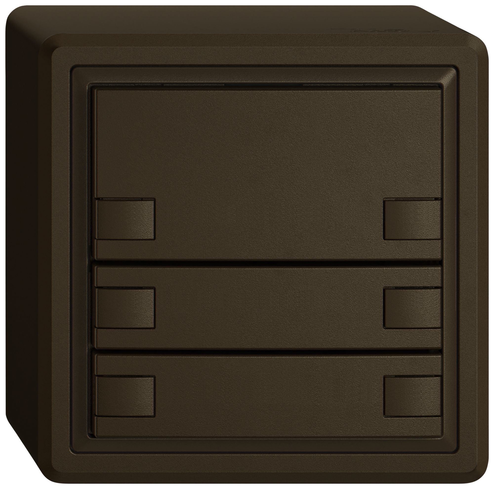 Pulsante KNX RGB AP EDIZIO.liv SNAPFIX® sensore temp.s.LED 6× com.1T ma