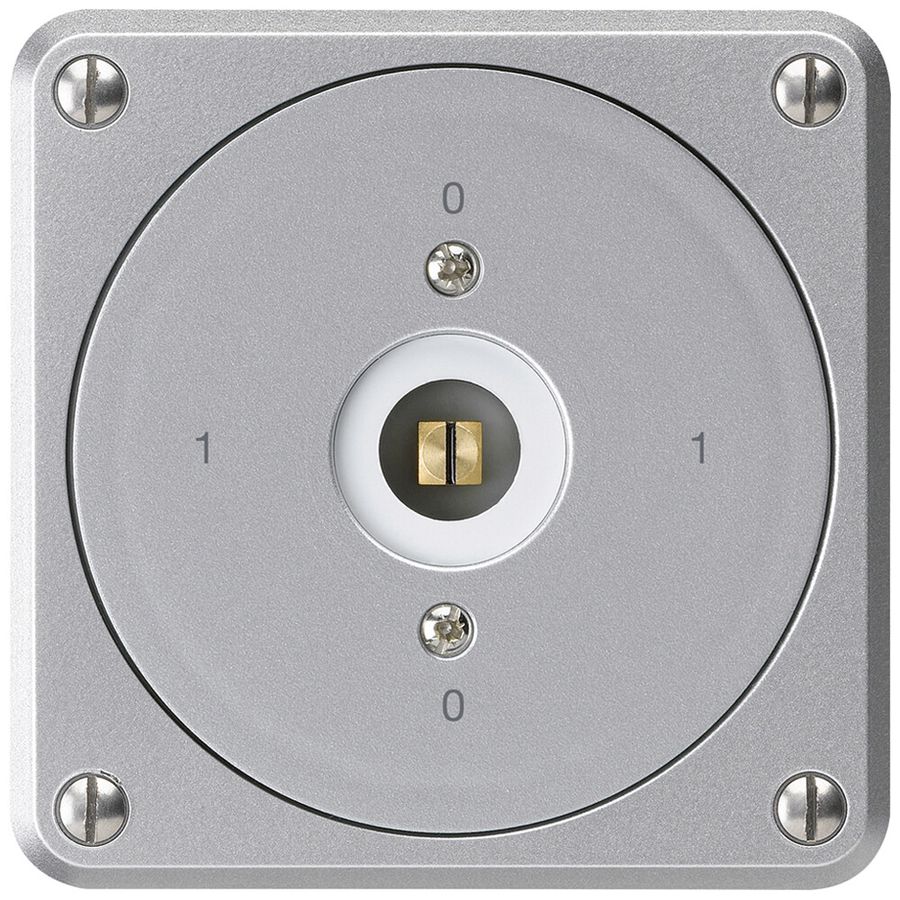 UP-Steckschlüsselschalter robusto ohne Klappdeckel 0/2P aluminium Vierkant