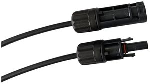 PV-Verlängerungskabel ELBRO MC4 2m 4mm² 1×Stecker 2×Buchse sz