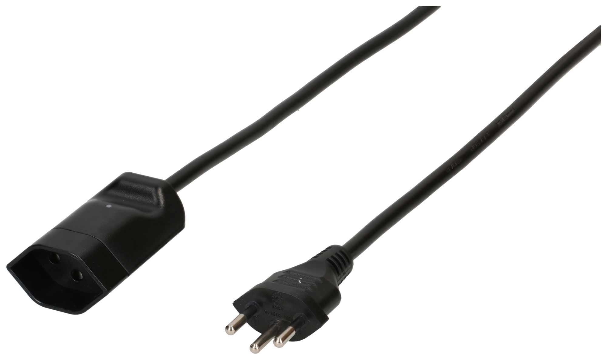 Prolunga MH T12/T13 protezione bambini LED Td 3×1.5mm² 5m nero