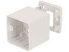 Boîtier AP MAX HAURI 1×1 65×65×65mm blanc