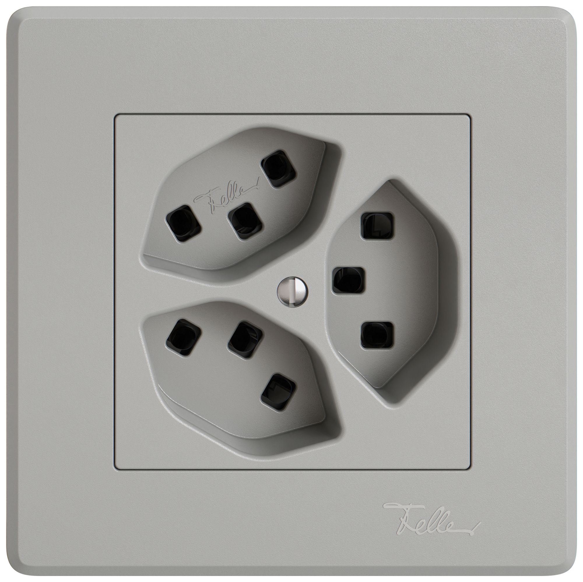 Prise ENC EDIZIO.liv SNAPFIX® 3×T23 grc