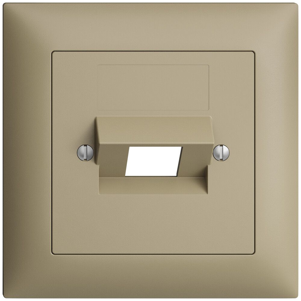 Kit frontale EDIZIOdue sand 88×88mm 1×RJ45