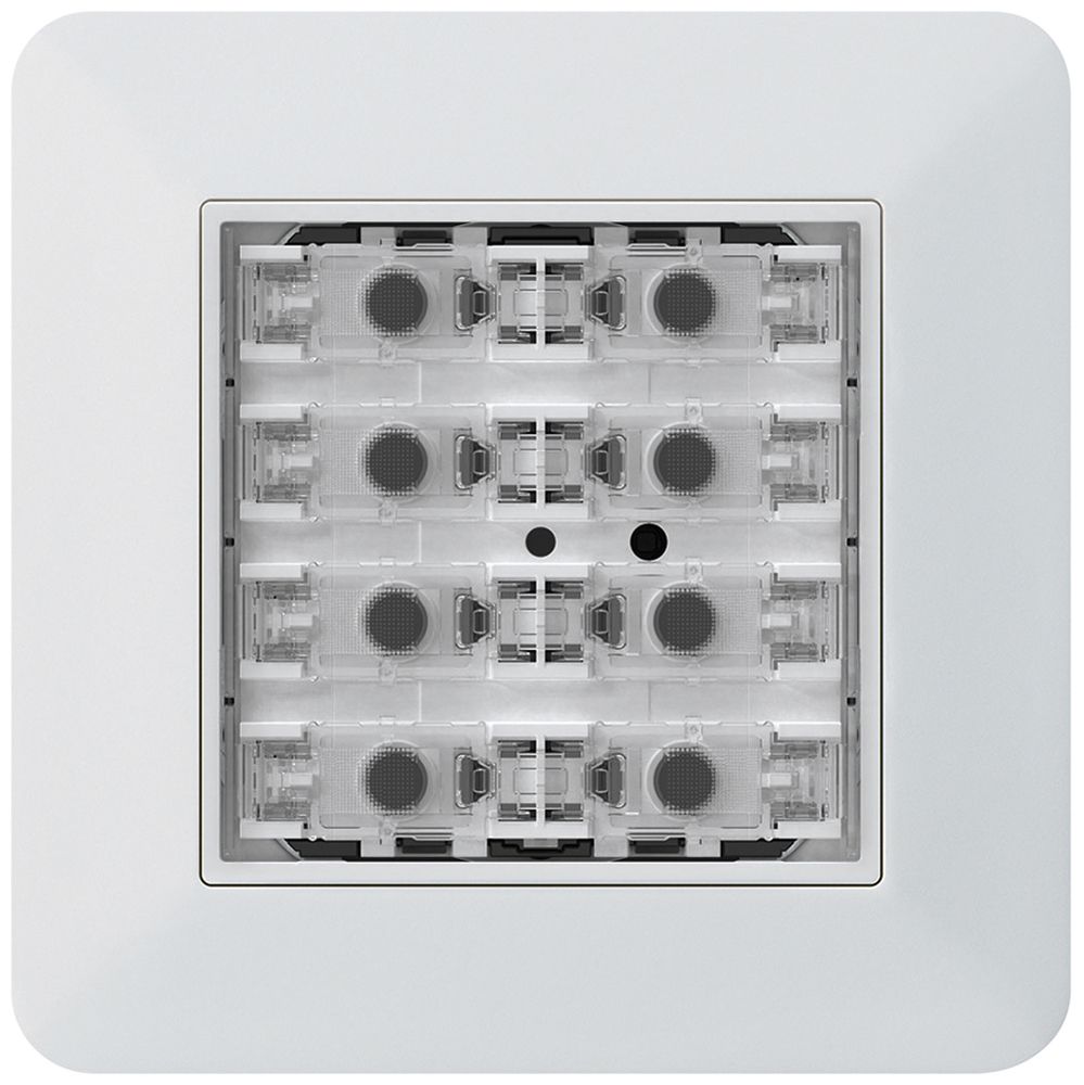 Poussoir KNX ENC KTR p.8×touches 8×points actionnables LED blanc