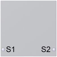 Taste SIDUS 1/2f zu Tastsensor mit Aufdruck S1/S2, alu