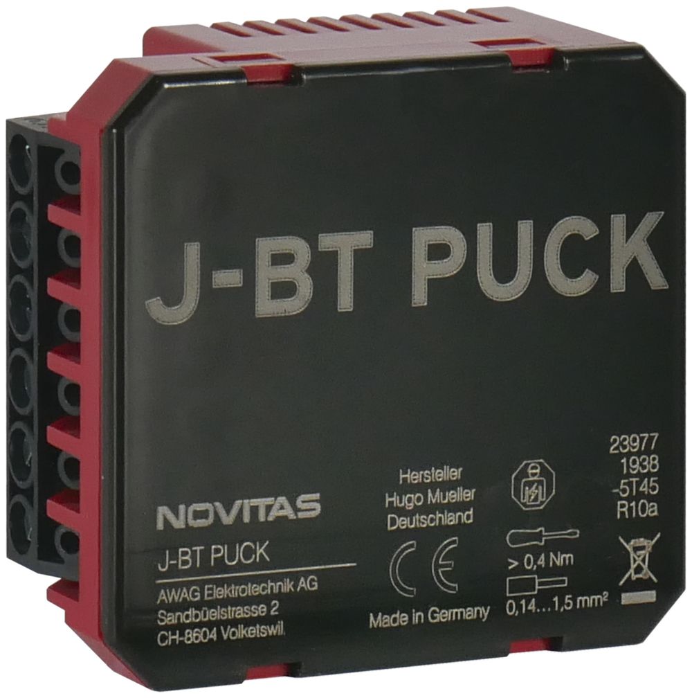 EB-Schaltuhr Novitas J-BT PUCK, 2-Kanal Astro Bluetooth, 44×42×20mm