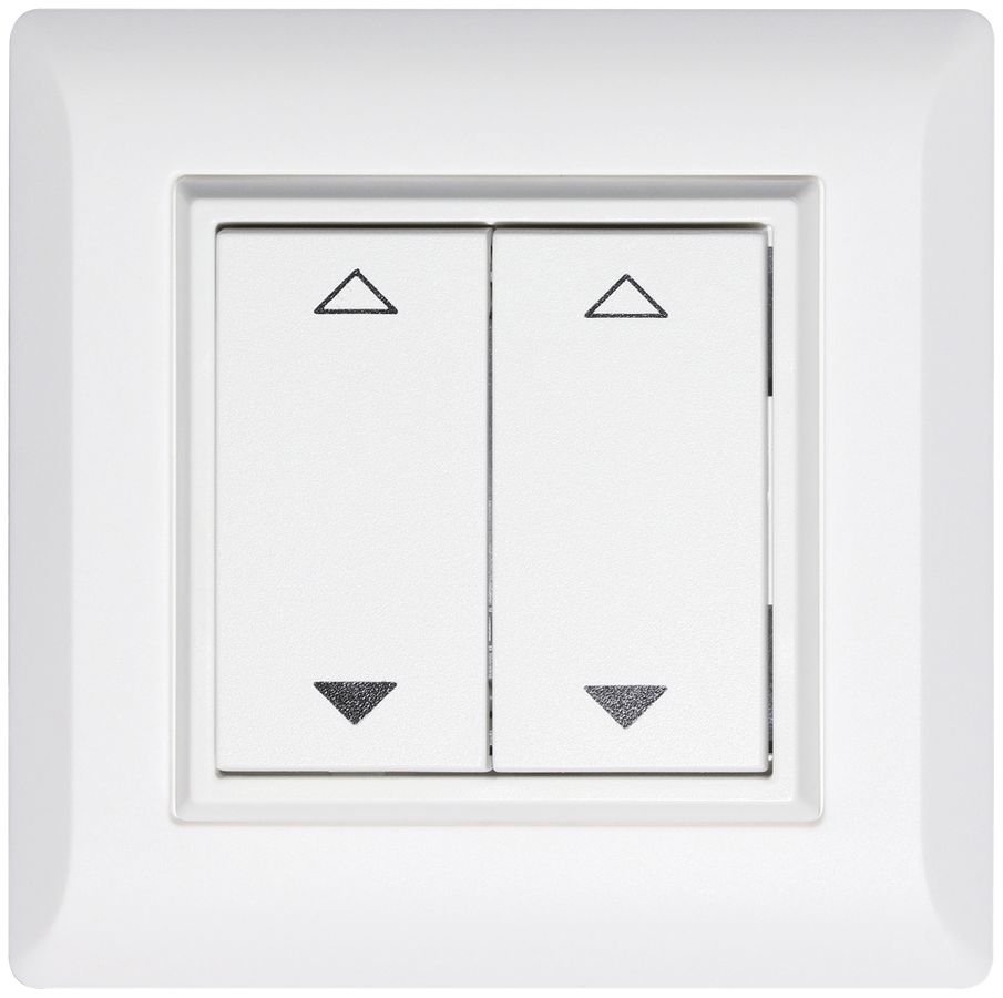 AP-RF-Taster ALADIN EnOcean kallysto.line, 2-fach, weiss, V/Λ