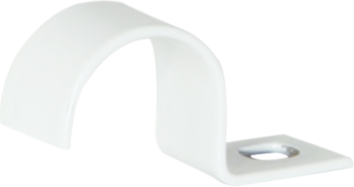 Bride Plica 1 vis M16 acier laqué gris clair