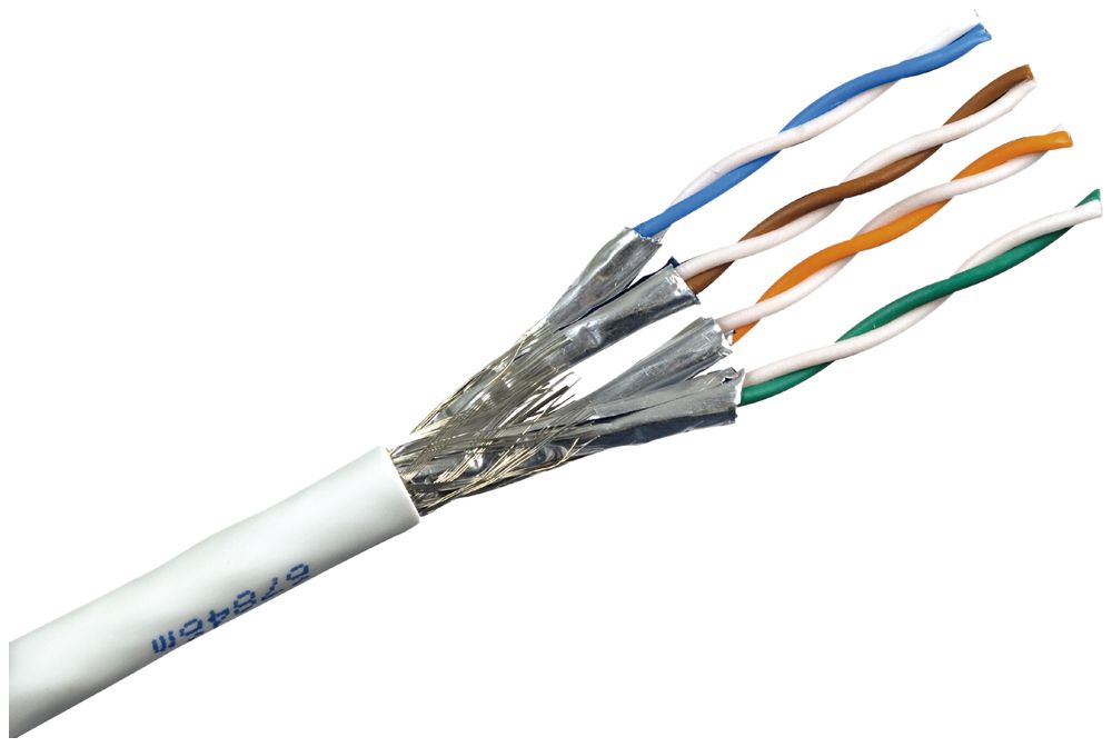 Câble d'installation Prysmian Draka Prem.cat.7 gris Eca