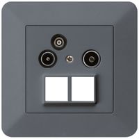 UP-Antennendose R/TV-Daten HMS kallysto.trend 19dB anthrazit