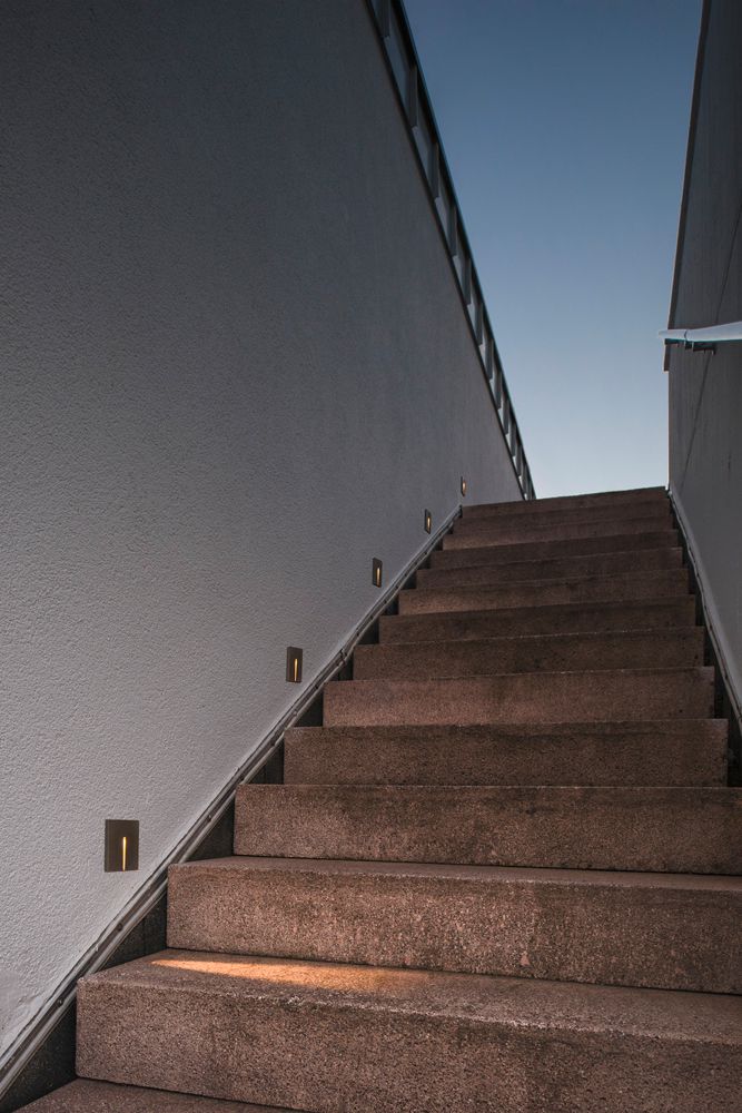 EB-LED-Wandleuchte SLV CONCRETO 3.2W 15lm 830 IP65 100×100mm grau gerade