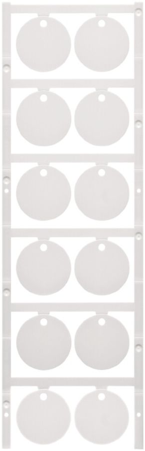 Marqueur d'appareil WM MultiCard CC Ø30mm alésage 3.5mm 30×30mm PA66 blanc