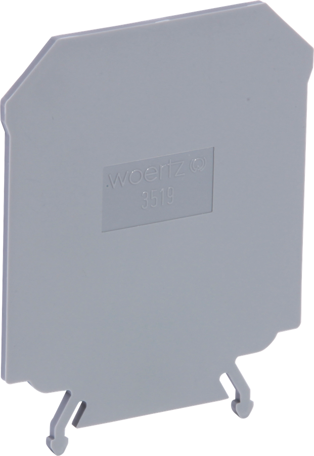 Paroi de fermeture Woertz 35mm² gris