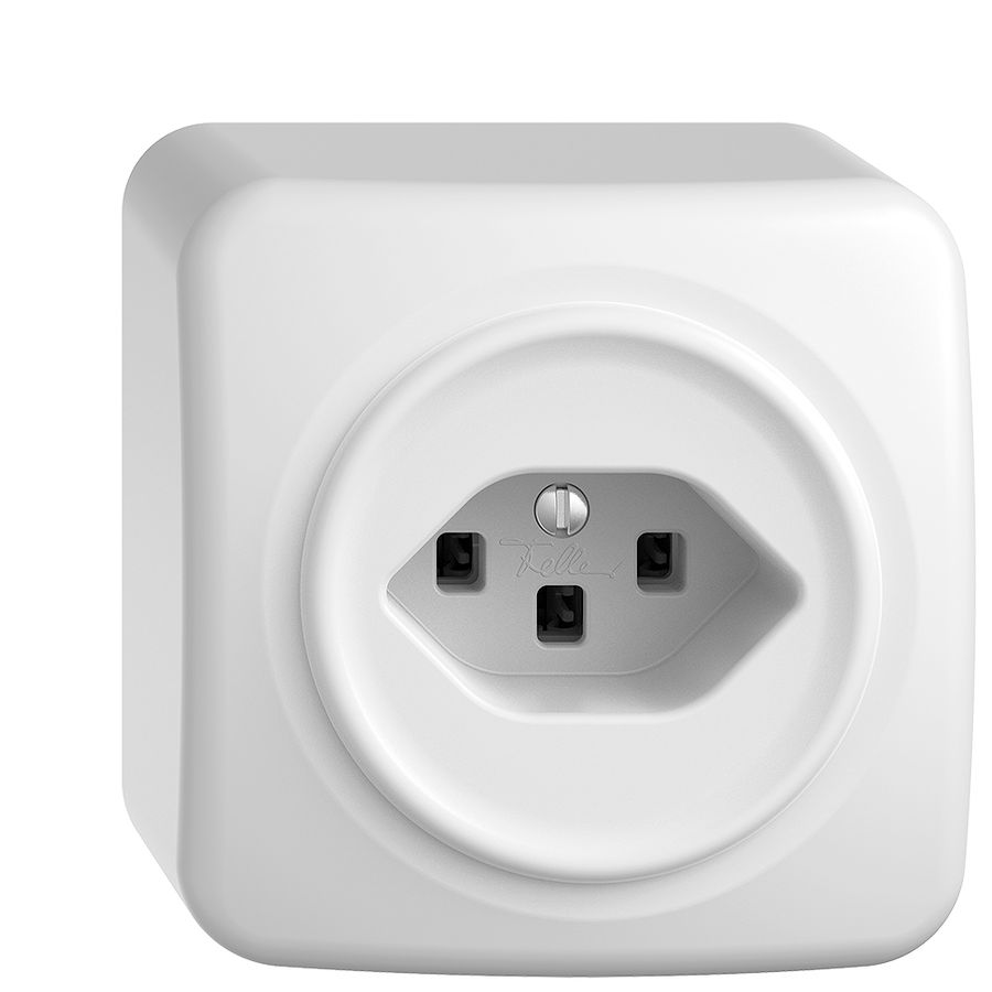 AP-Steckdose STANDARDdue T23 weiss