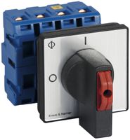 EB-Lasttrennschalter f.Front-EB 4P, 40A, 0-1, silber, 64×64mm, Sperrvor.sz/rt