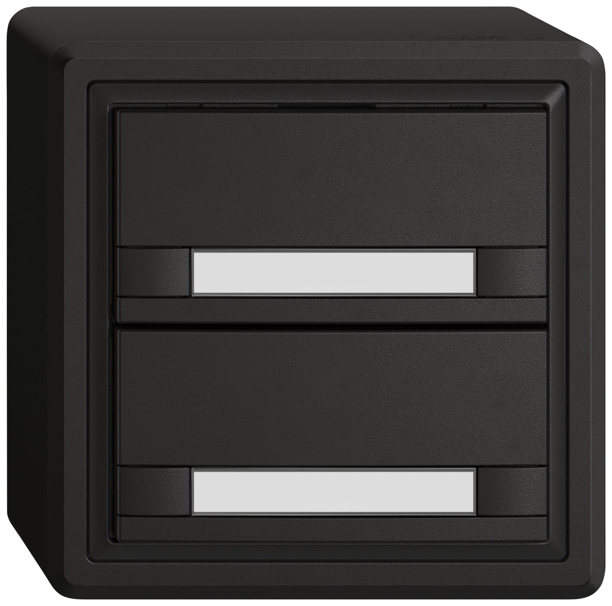 AP-Universaltaster EDIZIO.liv UNI SNAPFIX® 5…48V o.LED 2× 2-Tbed.Pap.sz