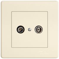 UP-Antennendose TV-R EDIZIO.liv SNAPFIX® Durchgangsdose 23dB cr