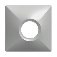 Fronthaube eckig EDIZIOdue silver für Bewegungsmelder PIRI 360°