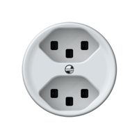 Presa origin 2×tipo 23 16A 230V 60×60mm bianco