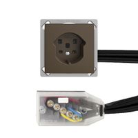 Presa INS EDIZIOdue T25 coffee per cavo piatto Technofil