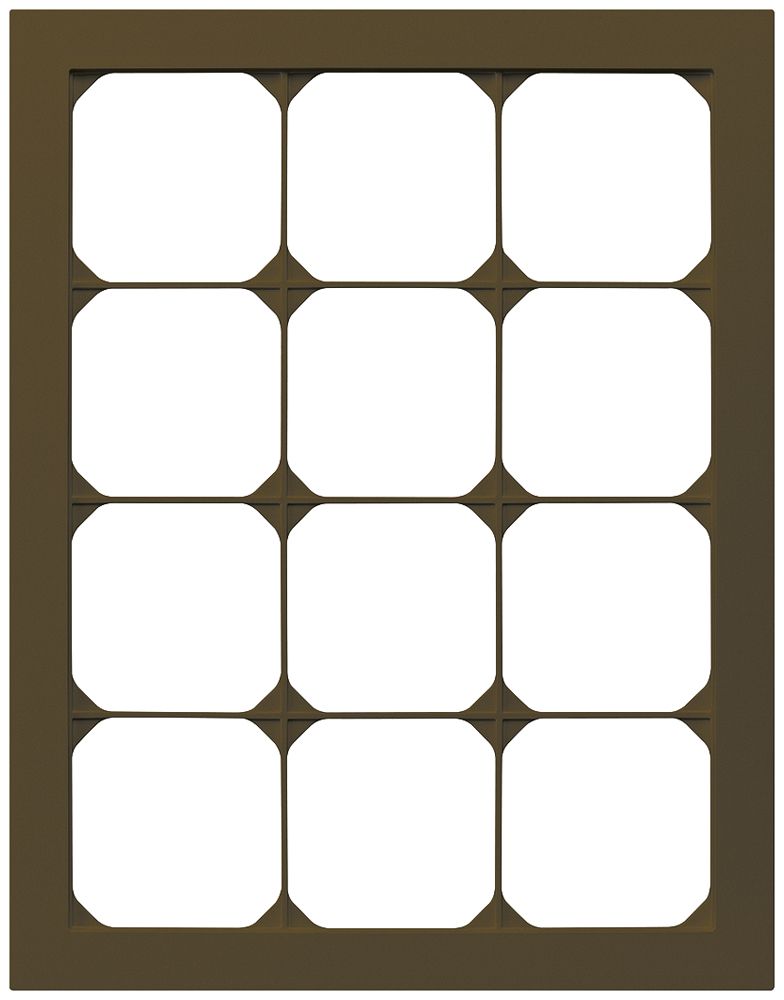 UP-Abdeckrahmen kallysto.pro 4×3 braun 274×214mm