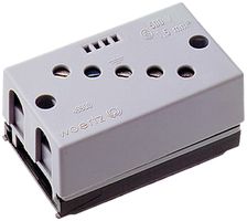 Anschlussdose Woertz für Flachkabel Technofil 5P 3×Ø10mm transparent