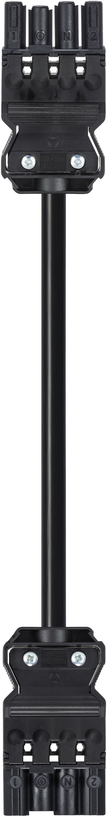 Verbindungsleitung Wieland GST18i4 4×1.5mm²250/400V 16A 4m sz Stecker-Buchse Cca