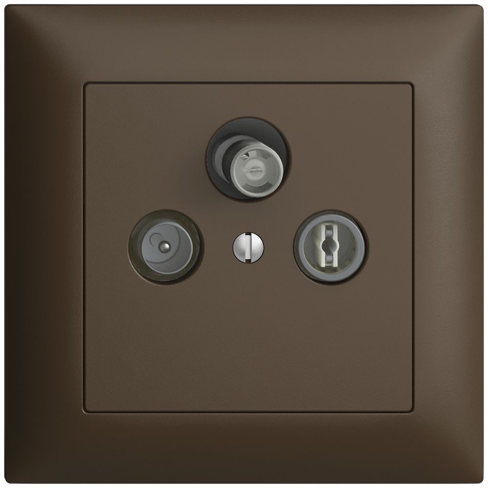 Prise d'antenne ENC SAT/TV/R DB53 EDIZIOdue coffee avec SAT-F