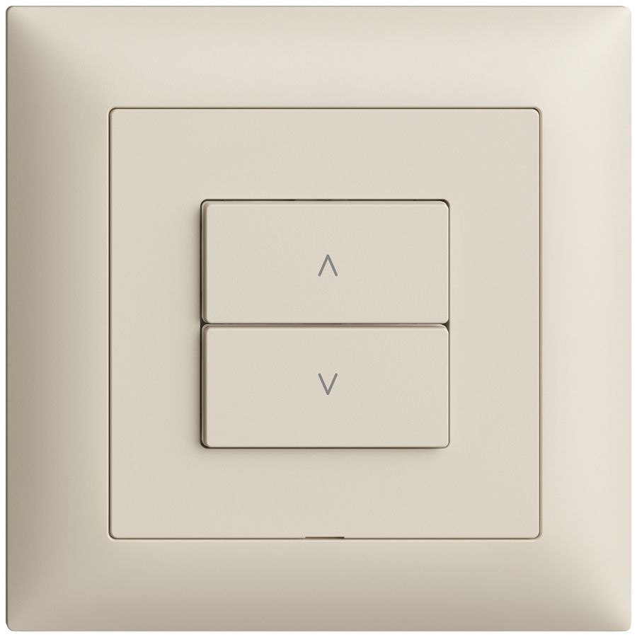 UP-Storenschalter 1K/2T Edue Wiser crema